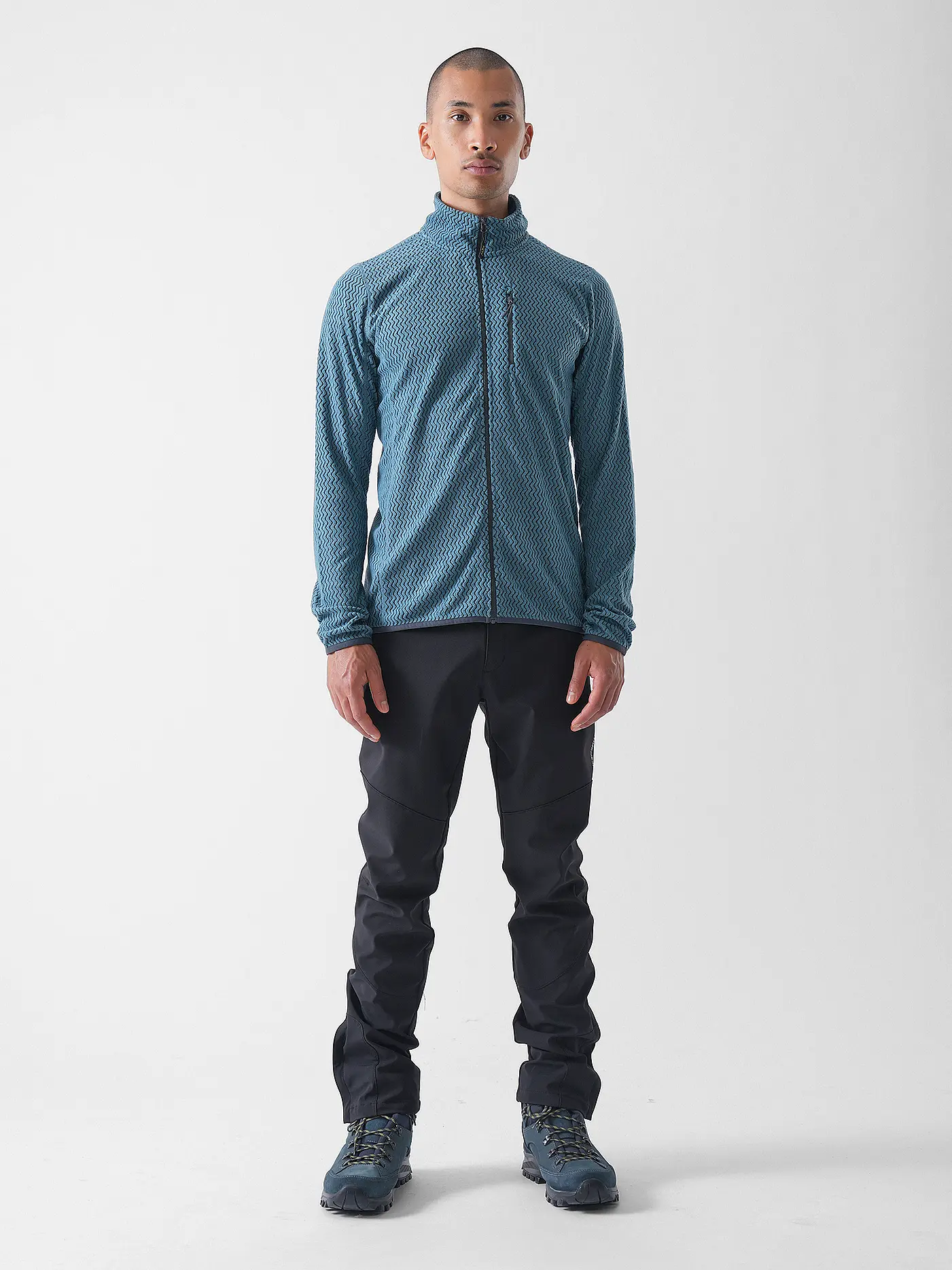 MERU | Herren Fleecejacke Calais Hoodie | petrol